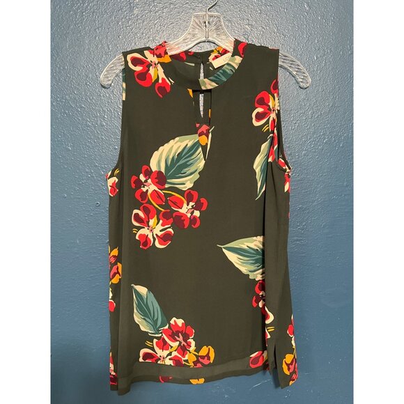 2 Piece Ann Taylor Factory & LOFT Sleeveless Floral Blouses Bundle - Picture 4 of 11